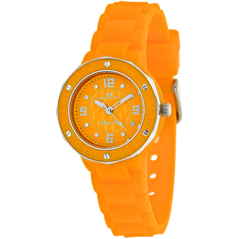 Oceanaut Women's Acqua Star Orange Dial Watch - OC0435