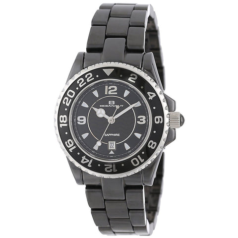 Oceanaut Women's Ceramic Black Dial Watch - CN1C2601