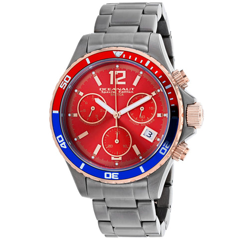 Oceanaut Men's Baltica Special Edition Red Dial Watch - OC0534